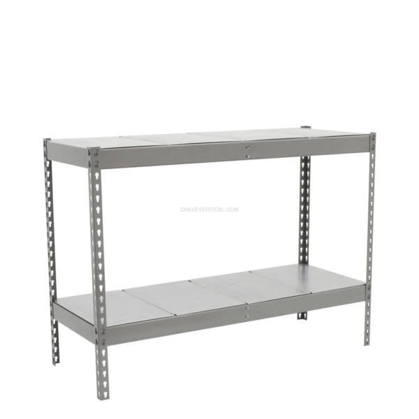 Estante Metálica SIMONFORTE 1504-2 METAL 900 Galvanizado/Galvanizado - 900 x 1500 x 450 mm