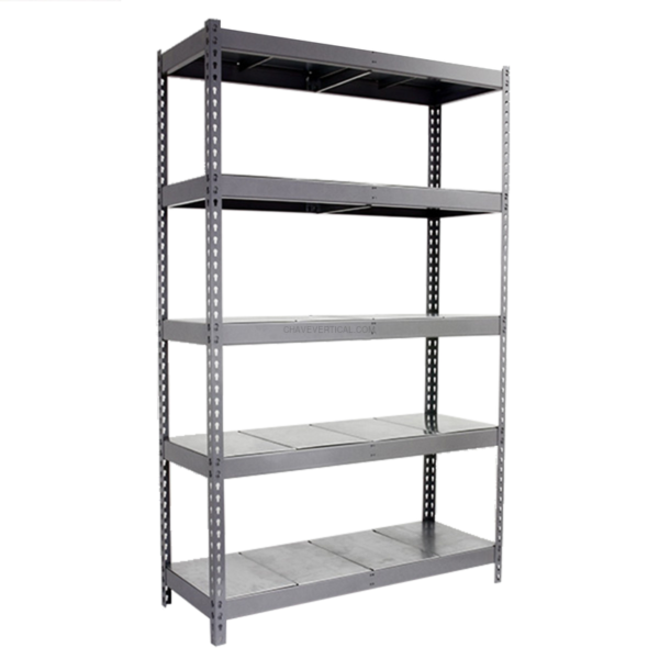 Estante Metálica SIMONFORTE 1809-5 METAL Cinzento/Galvanizado - 2000 x 1800 x 900 mm