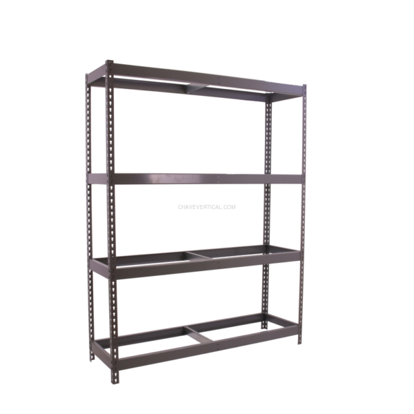 Estante Metálica SIMONFORTE 2104-4 Cinzento - 2000 x 2100 x 450 mm