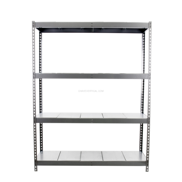Estante Metálica SIMONFORTE 2106-4 METAL Cinzento/Galvanizado - 2000 x 2100 x 600 mm