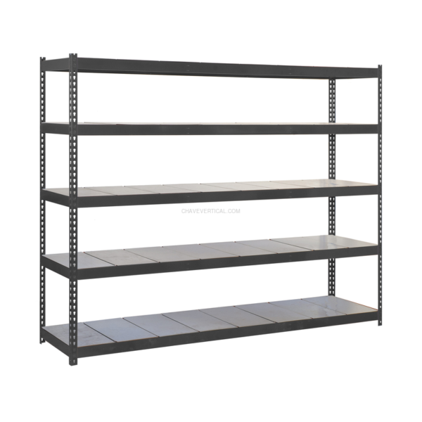 Estante Metálica SIMONFORTE 2404-5 METAL Antracite/Galvanizado - 2000 x 2400 x 450 mm