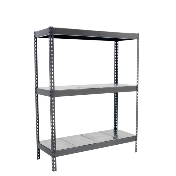 Estante Metálica SIMONFORTE 2407-3 METAL Cinzento/Galvanizado - 2000 x 2400 x 750 mm