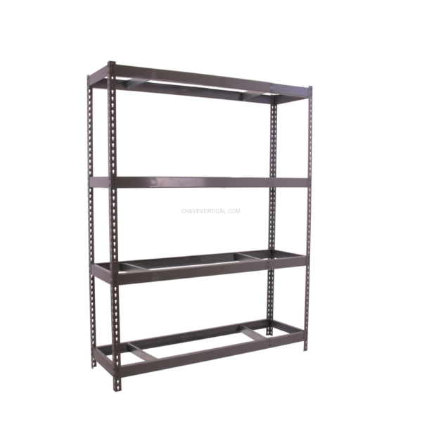 Estante Metálica SIMONFORTE 2407-4 Cinzento - 2000 x 2400 x 750 mm