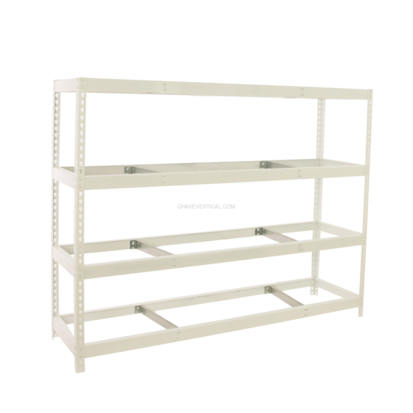 Estante Metálica SIMONFORTE 2409-4 Branco - 2000 x 2400 x 900 mm