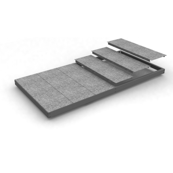 Estante Metálica SIMONFORTE EA 1504 METAL Galvanizado/Galvanizado - 70 x 1500 x 450 mm