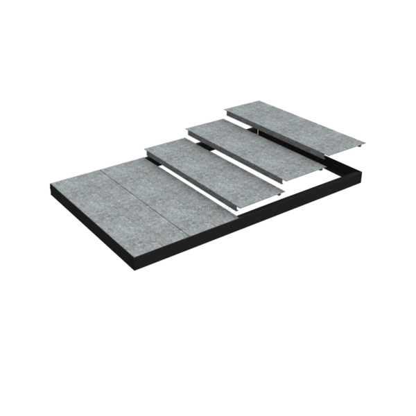 Estante Metálica SIMONFORTE EA 2106 METAL Antracite/Galvanizado - 70 x 2100 x 600 mm