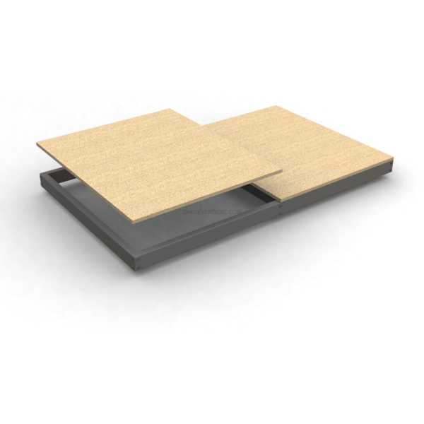 Estante Metálica SIMONFORTE EA 2109 Aglomerado Galvanizado/Madeira - 77 x 2100 x 900 mm