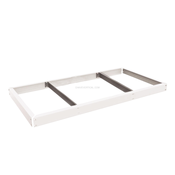 Estante Metálica SIMONFORTE EA 2404 Branco - 65 x 2400 x 450 mm