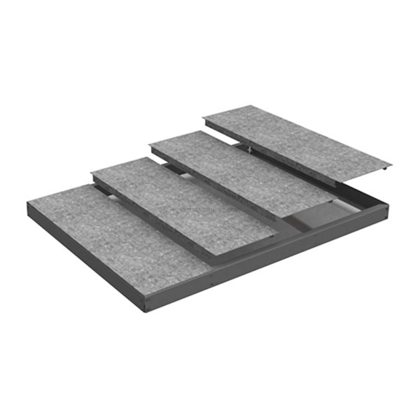 Estante Metálica SIMONFORTE EA 2407 METAL Cinzento/Galvanizado - 70 x 2400 x 750 mm