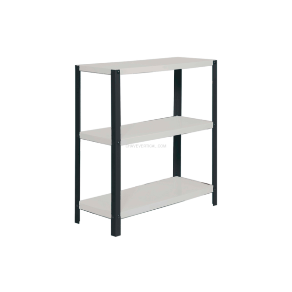 Estante Metálica SIMONHOME CLASSIC MINI 3/300 Antracite/Branco - 900 x 800 x 300 mm