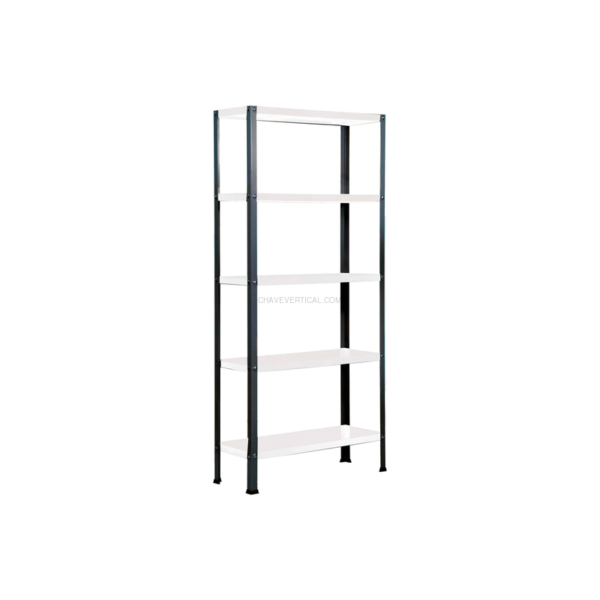 Estante Metálica SIMONHOME CLASSIC MINI 5/300 Antracite/Branco - 1800 x 800 x 300 mm