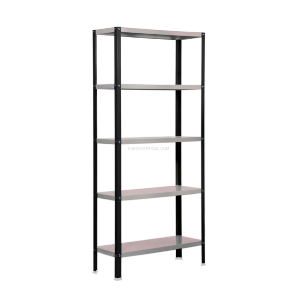 Estante Metálica SIMONHOME CLASSIC MINI 5/300 Antracite/Galvanizado - 1800 x 800 x 300 mm