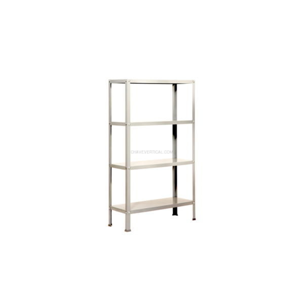 Estante Metálica SIMONHOME CLASSIC PLUS 4/300 Branco/Branco - 1600 x 1000 x 300 mm