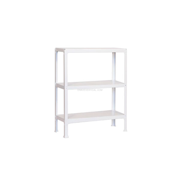 Estante Metálica SIMONHOME CLICK MINI 3/300 Branco - 900 x 800 x 300 mm
