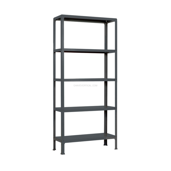 Estante Metálica SIMONHOME CLICK MINI 5/300 Antracite/Antracite - 1800 x 800 x 300 mm