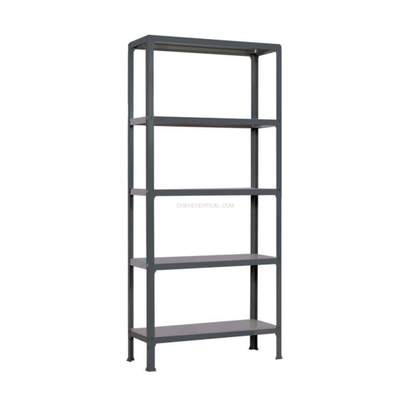 Estante Metálica SIMONHOME CLICK MINI 5/300 Antracite/Galvanizado - 1800 x 800 x 300 mm
