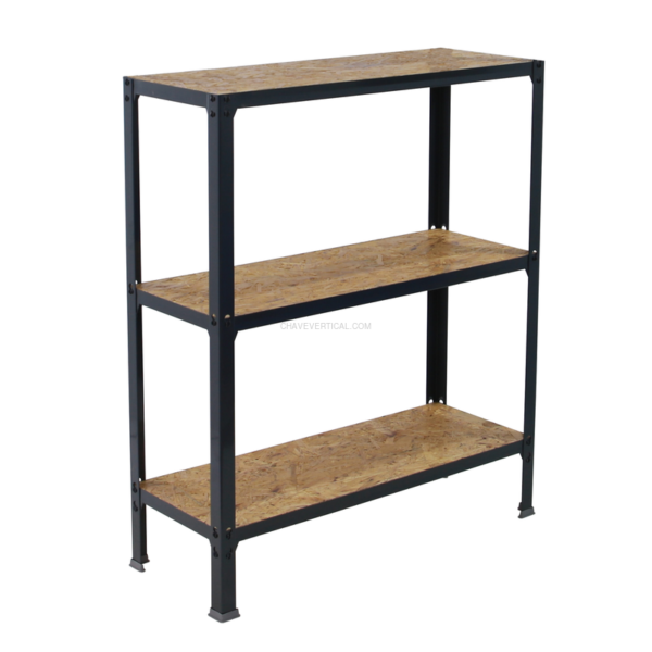 Estante Metálica SIMONHOME CLICK WOOD PLUS 3/300 Antracite/OSB - 900 x 1000 x 300 mm