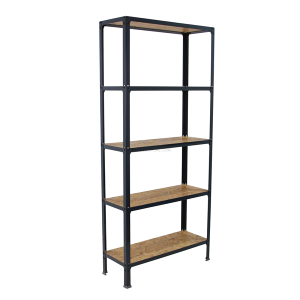 Estante Metálica SIMONHOME CLICK WOOD PLUS 5/300 Antracite/OSB - 1800 x 1000 x 300 mm