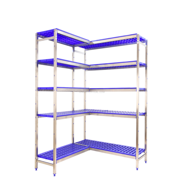 Estante Metálica SIMONINOX CORNER 5PP/2000X(1660-1260)X400 - 2000 x 1660 x 400 mm