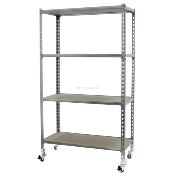 Estante Móvel MADERCLICK Móvel SUPERPLUS 4/500 1500 Galvanizado/MA - 1575 x 1100 x 500 mm