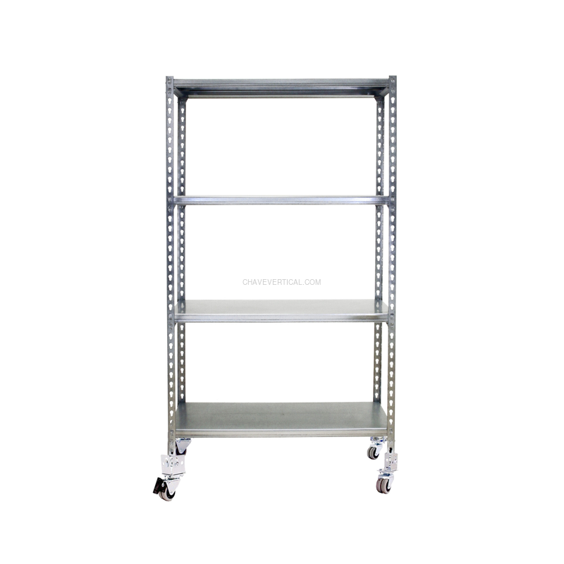 Estante Móvel SIMONCLICK Móvel PLUS 4/400 1500 Galvanizado - 1575 x 1000 x 400 mm