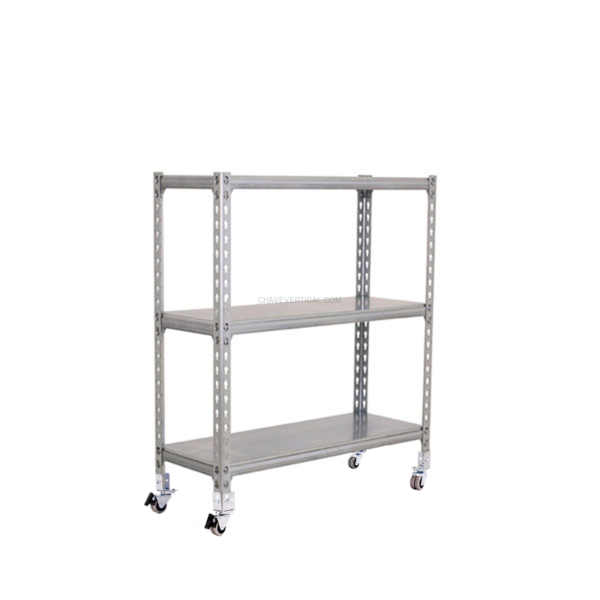 Estante Móvel SIMONCLICK Móvel SUPERPLUS 3/300 900 Galvanizado/Galvanizado - 975 x 1100 x 300 mm