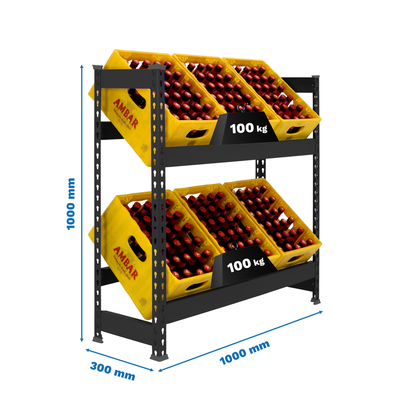 Estante para Garrafas SIMONBOTTLE 2-1000X1000X300 Antracite