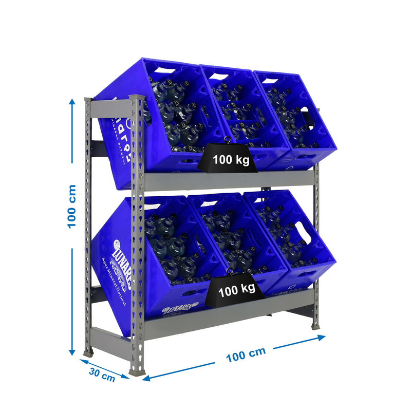 Estante para Garrafas SIMONBOTTLE 2-1000X1000X300 Cinzento