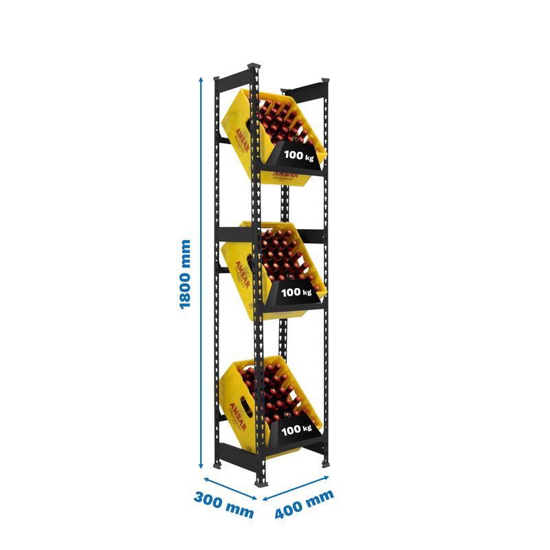 Estante para Garrafas SIMONBOTTLE 3-1800X400X300 Antracite