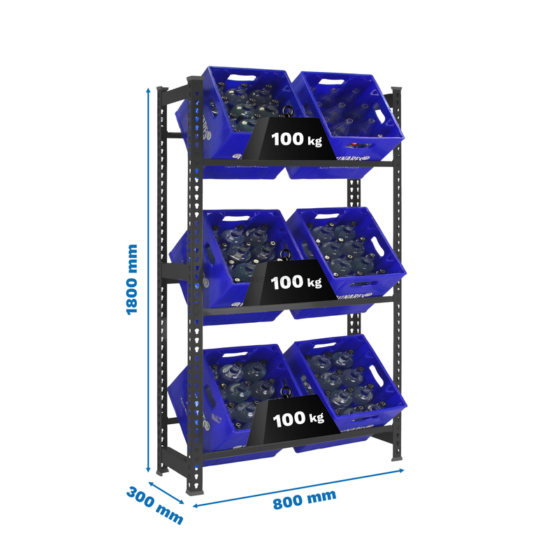 Estante para Garrafas SIMONBOTTLE 3-1800X800X300 Antracite