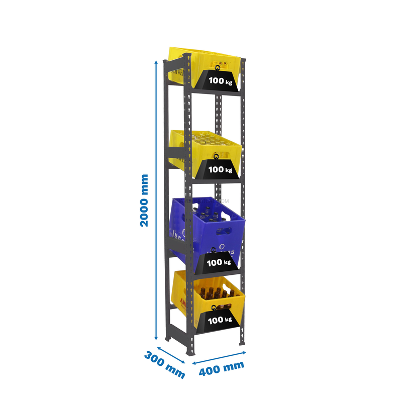Estante para Garrafas SIMONBOTTLE 4-2000X400X300 Antracite