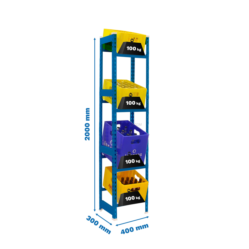 Estante para Garrafas SIMONBOTTLE 4-2000X400X300 AZUL