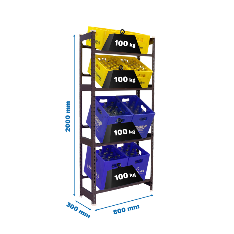 Estante para Garrafas SIMONBOTTLE 4-2000X800X300 Antracite