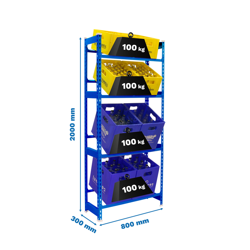 Estante para Garrafas SIMONBOTTLE 4-2000X800X300 AZUL
