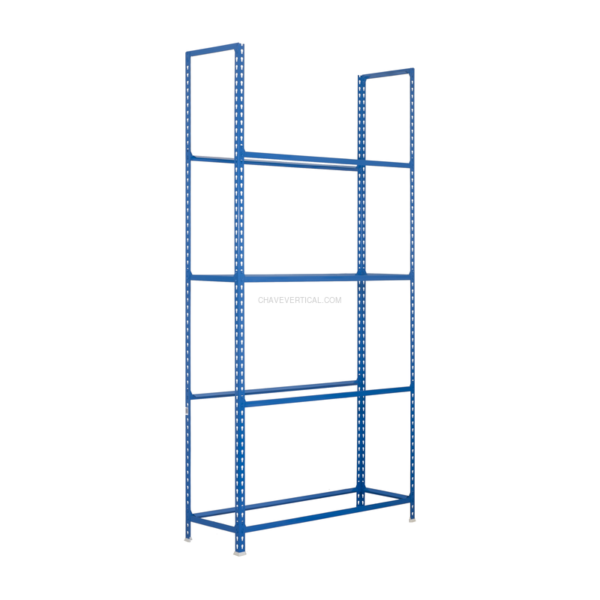 Estante para Pneus e Jantes AUTOCLICK Jantes MEGAPLUS 4/300 AZUL - 2000 x 1200 x 300 mm