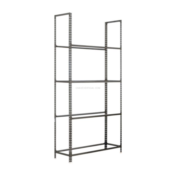 Estante para Pneus e Jantes AUTOCLICK Jantes PLUS 4/300 Cinzento - 2000 x 1000 x 300 mm