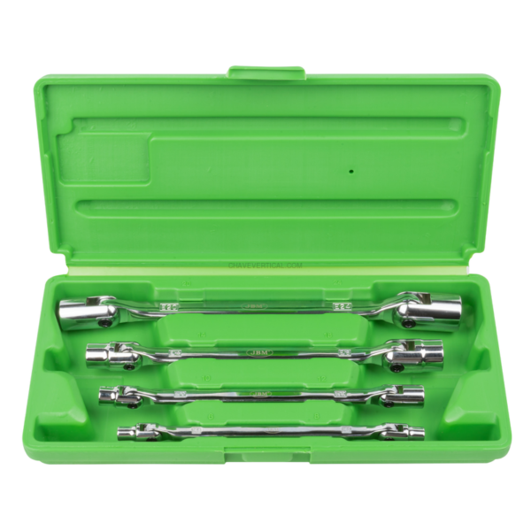 Estojo com 4 Chaves de Soquete Torx Articuladas JBM