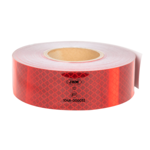 Fita Retrorrefletora JBM para Veículos Vermelha 50 mm x 50 m