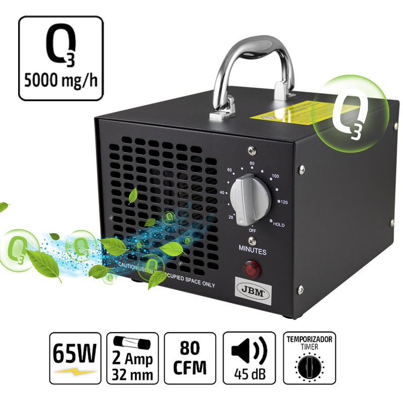 Gerador de Ozônio Portátil 5000Mg/h (220V) JBM