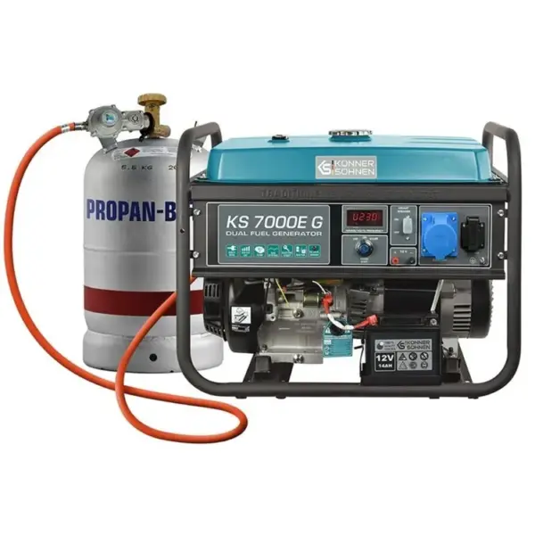 Gerador GPL/Gasolina KONNER-SOHNEN KS 7000E G 5.5 kW 230 V