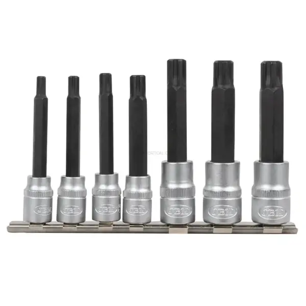 Jogo de 7 Pontas Ribe JBM 3/8" e 1/2" M6-M14 CrV Zincado