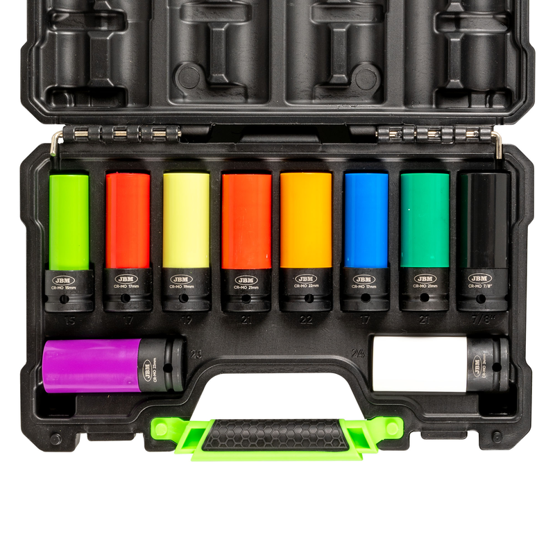 Kit de 10 Chaves de Impacto de 1/2 JBM