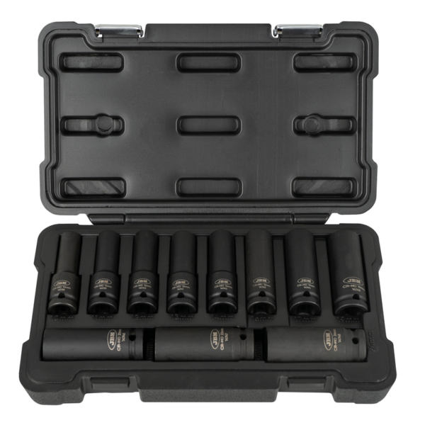 Kit de 11 Pcs. Cabeça Alta de Choque de 12 Lados 1/2 JBM