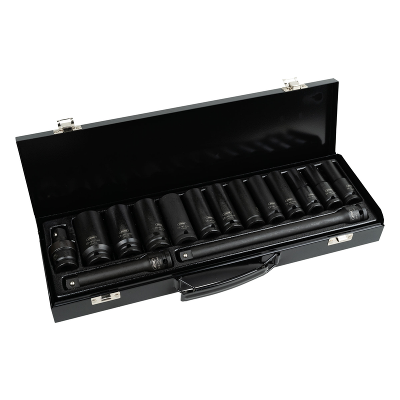 Kit de 12 Chaves de Impacto Compridos de 1/2” JBM