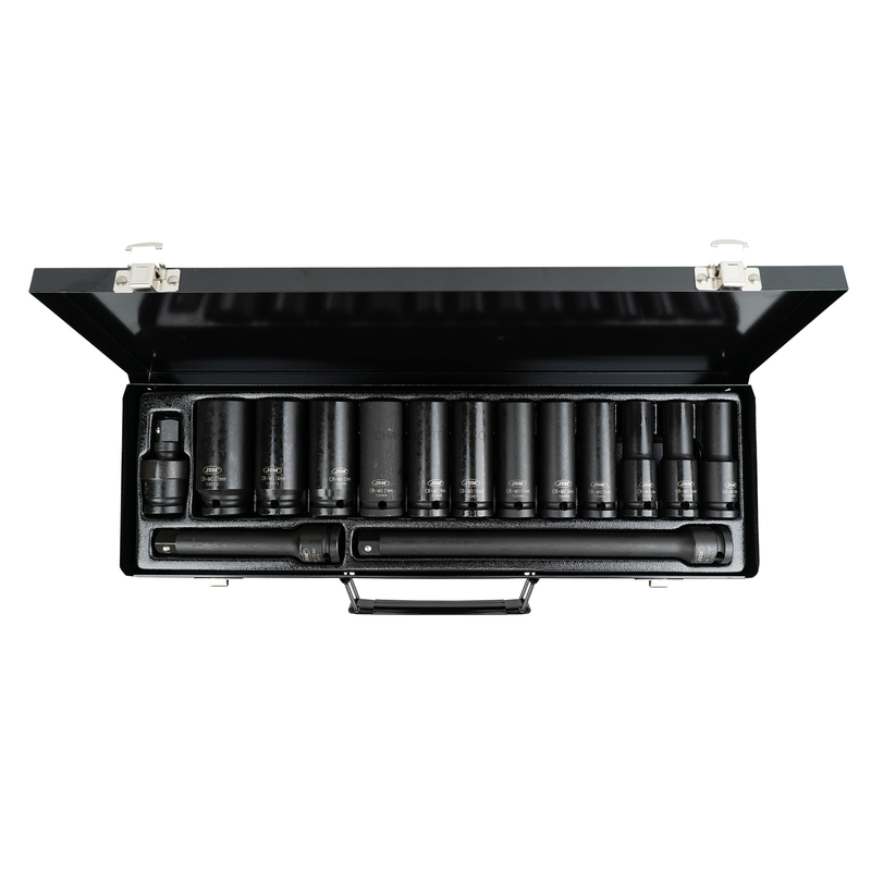 Kit de 12 Chaves de Impacto Compridos de 1/2” JBM