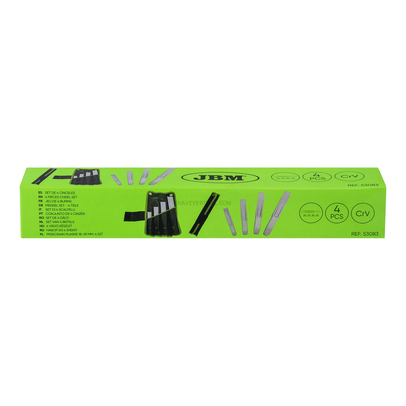 Kit de 4 Cinzéis JBM