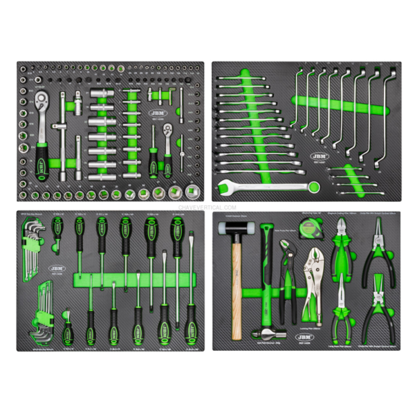 Kit de 4 Módulos de Carbono EVA para Ferramentas JBM