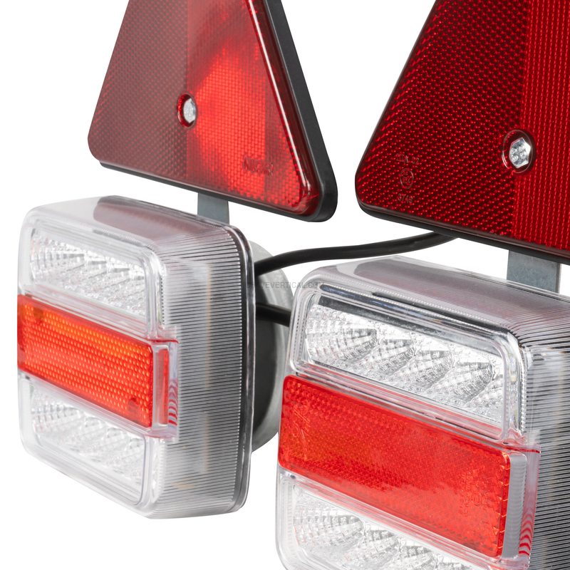 Kit Magnético com 2 Farolins, 2 Triângulos Reflectores LED JBM