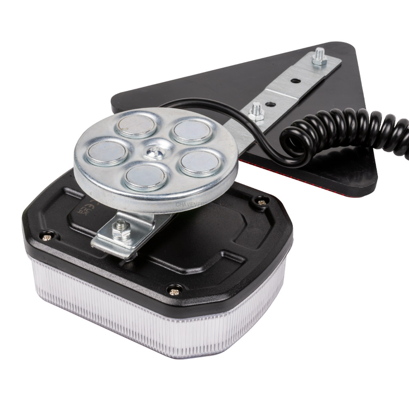 Kit Magnético com 2 Sinalizadores LED e 2 Triângulos Reflectores JBM