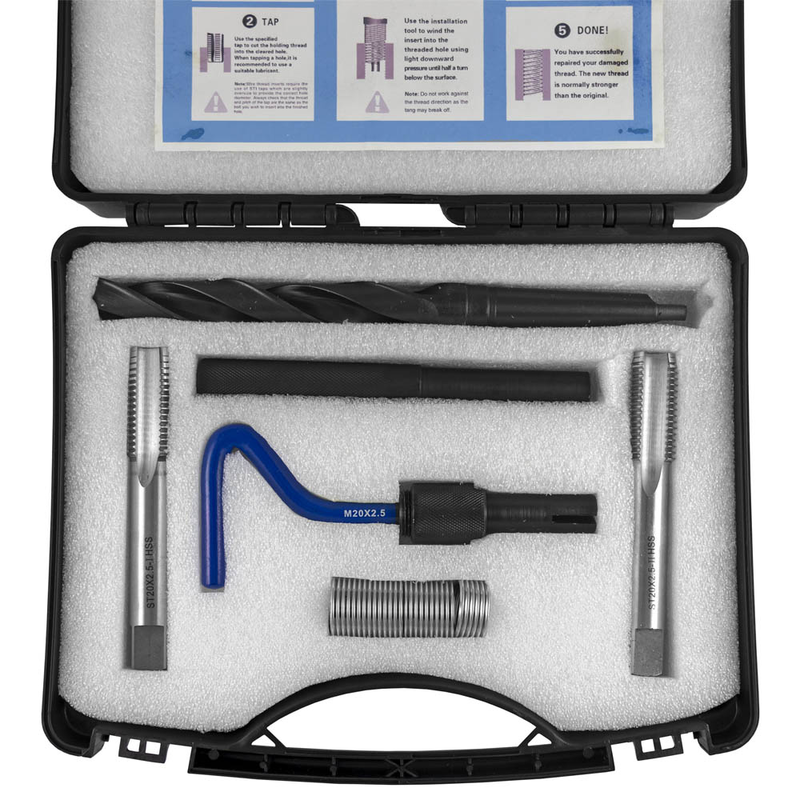 Kit Reparrador de Roscas Helicóidais M20x2,5 JBM